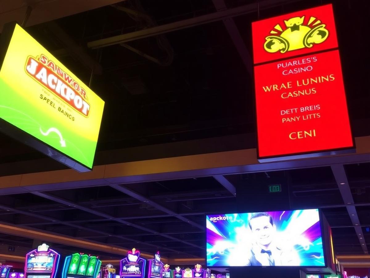 Overhead signage array