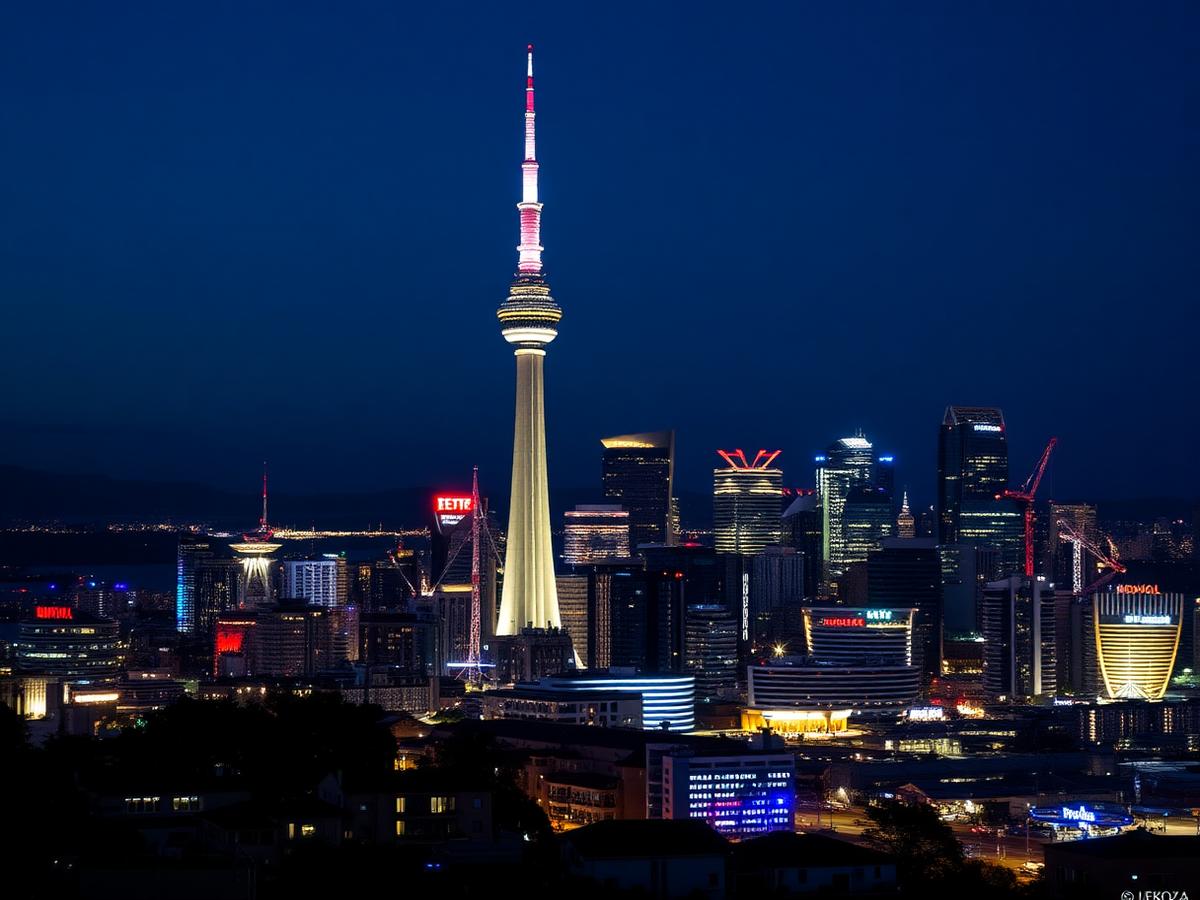Auckland at dusk