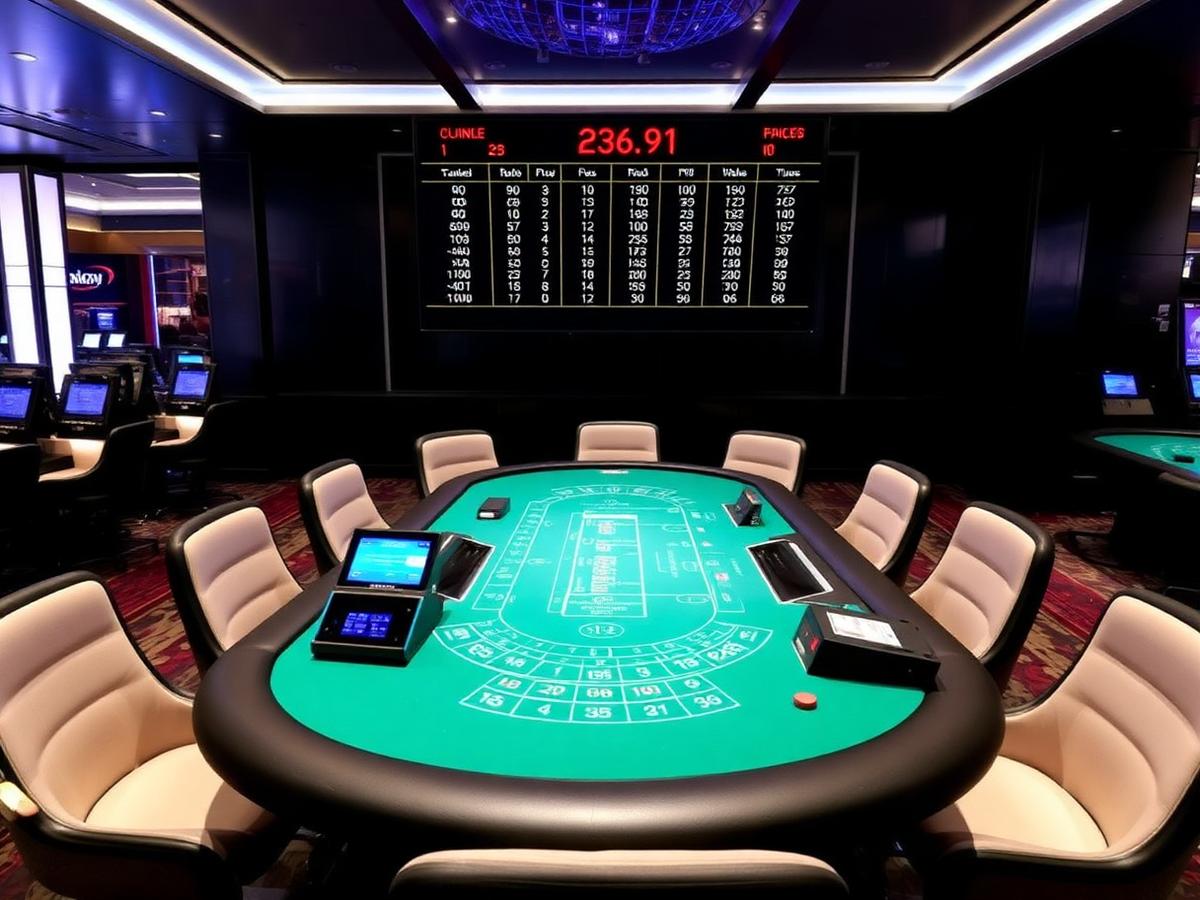 Hybrid baccarat table