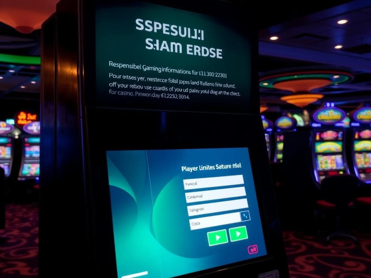 Responsible gambling information point